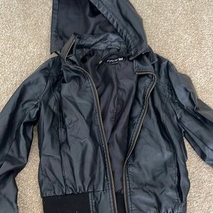 Women’s black leather fashion jacket